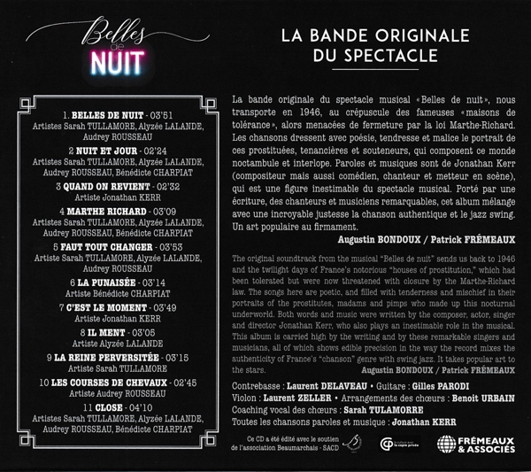 Belles De Nuit-La Bande Originale Du Spectacle 1