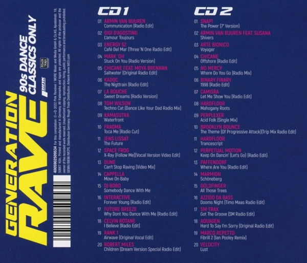 Generation Rave Vol.3-90s Dance Classics Only 1