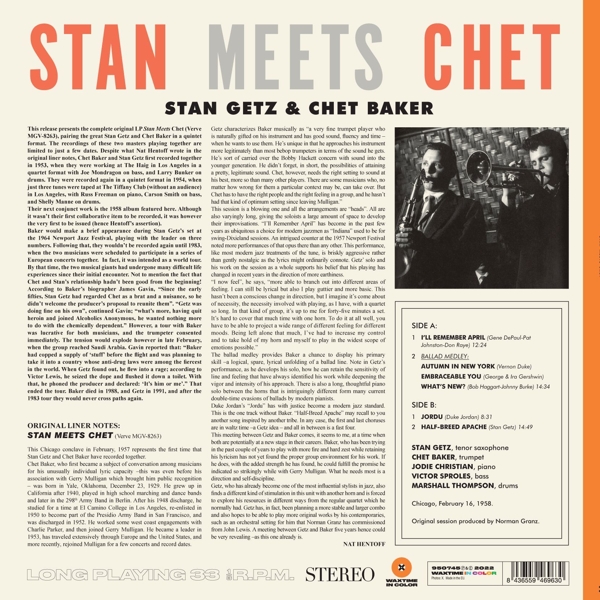 Stan Meets Chet (Ltd.180g Farbg.Vinyl) 1
