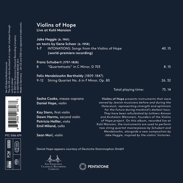 Sasha Cooke / Daniel Hope / Sean Mori / Kay Stern / + 1