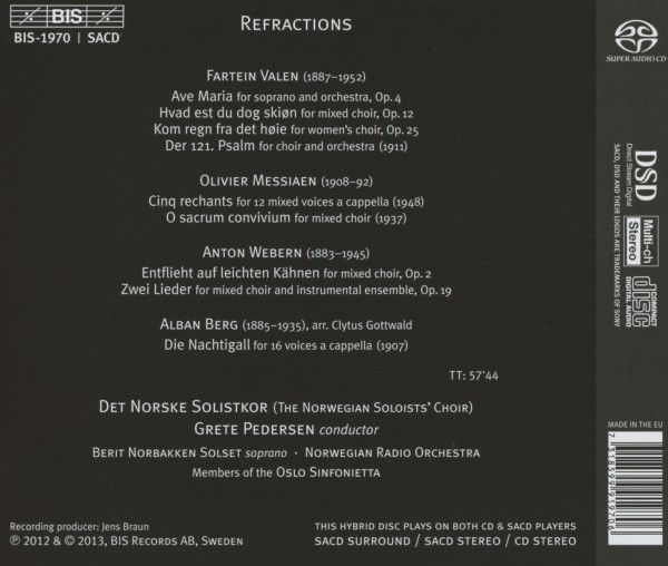 Pedersen / Det Norske Solistkor / Oslo Sinfonietta 1