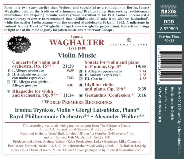 Violinkonzert/ Rhapsodie/ Violinsonate 1