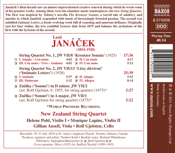 Streichquartette 1 & 2/ Sonnets 1