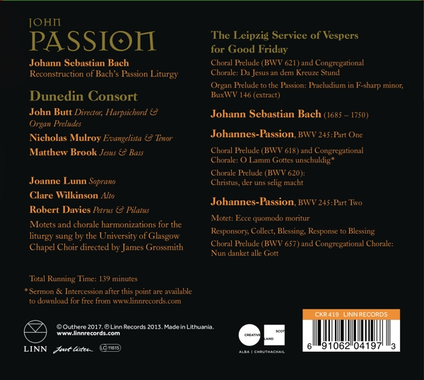 Johannespassion BWV 245 1