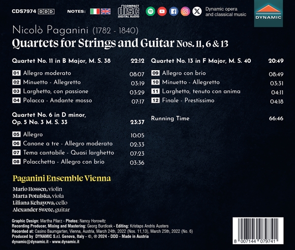 Quartette für Streicher und Gitarre Vol. 4 1