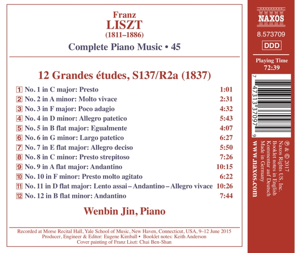 12 Grandes etudes 1
