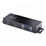Startech.com - StarTech.com 7-Port Industrial USB Hub 10Gbps Hub, Metal, Mountable, TAA (HB31C5A2CME)