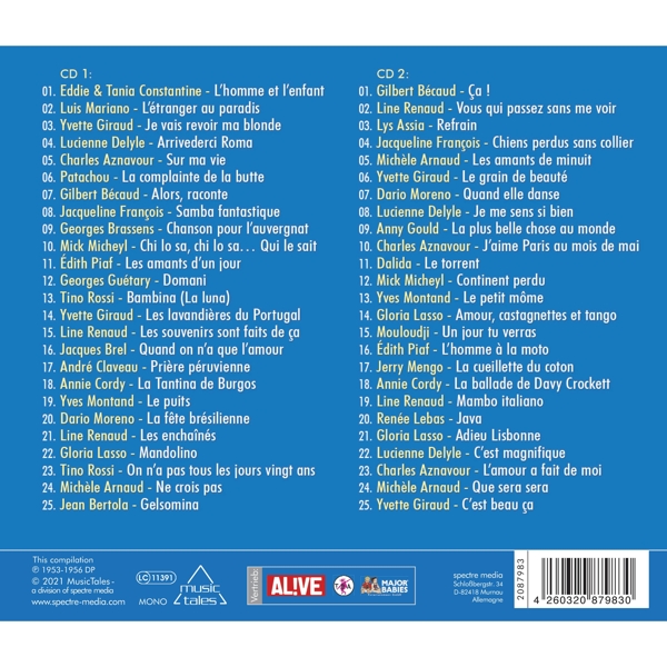 Les chansons de l\'année 1956 1