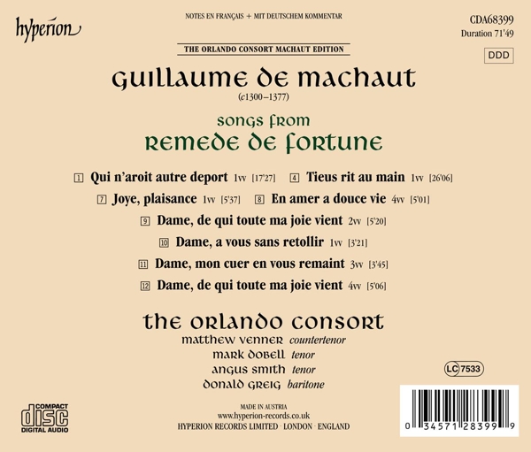Lieder aus Remede de Fortune 1
