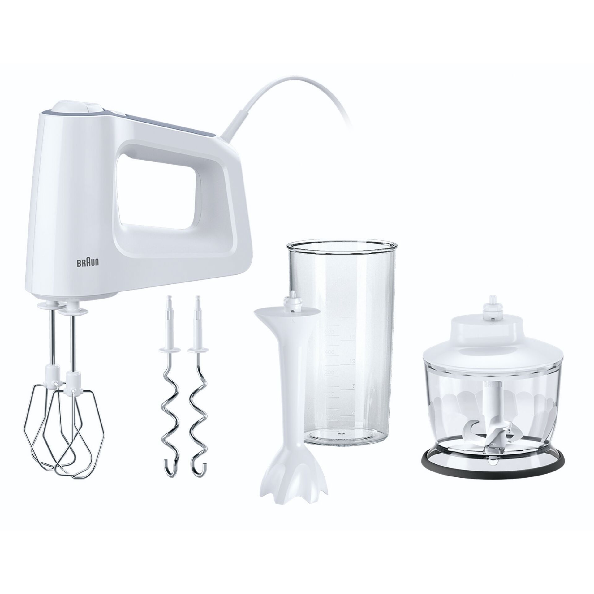 Braun Multimix 3 HM3135 WH Hand Mixer Blender Chopper, 220V (Not for  USA),White