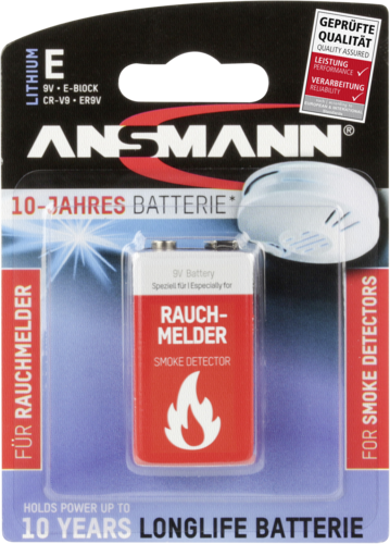 Ansmann -Lithium Batterie für Rauchmelder -Ansmann Hardware/Electronic  Grooves.land/Playthek