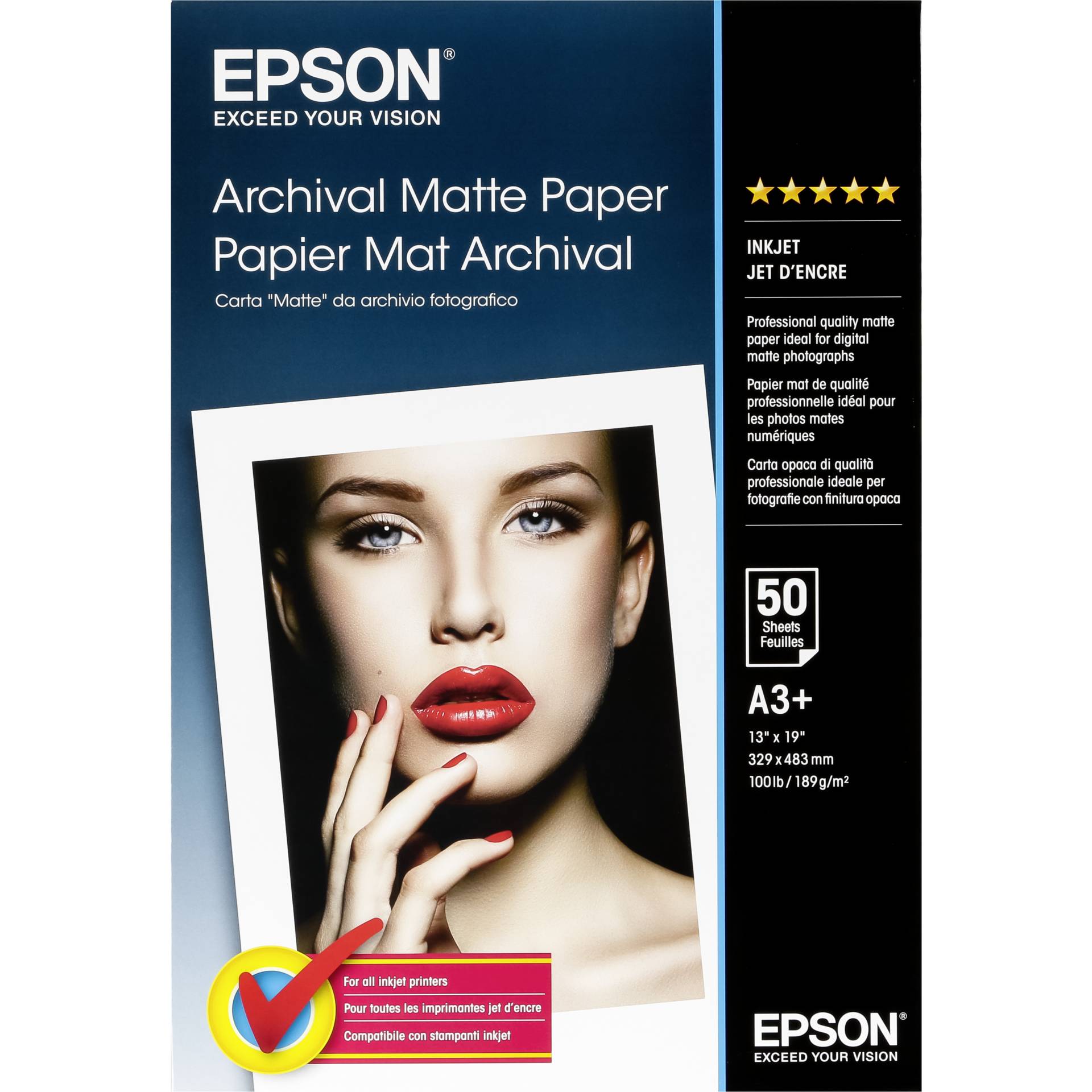 HP Premium 500 feuilles papier jet d'encre A4 - 210x297