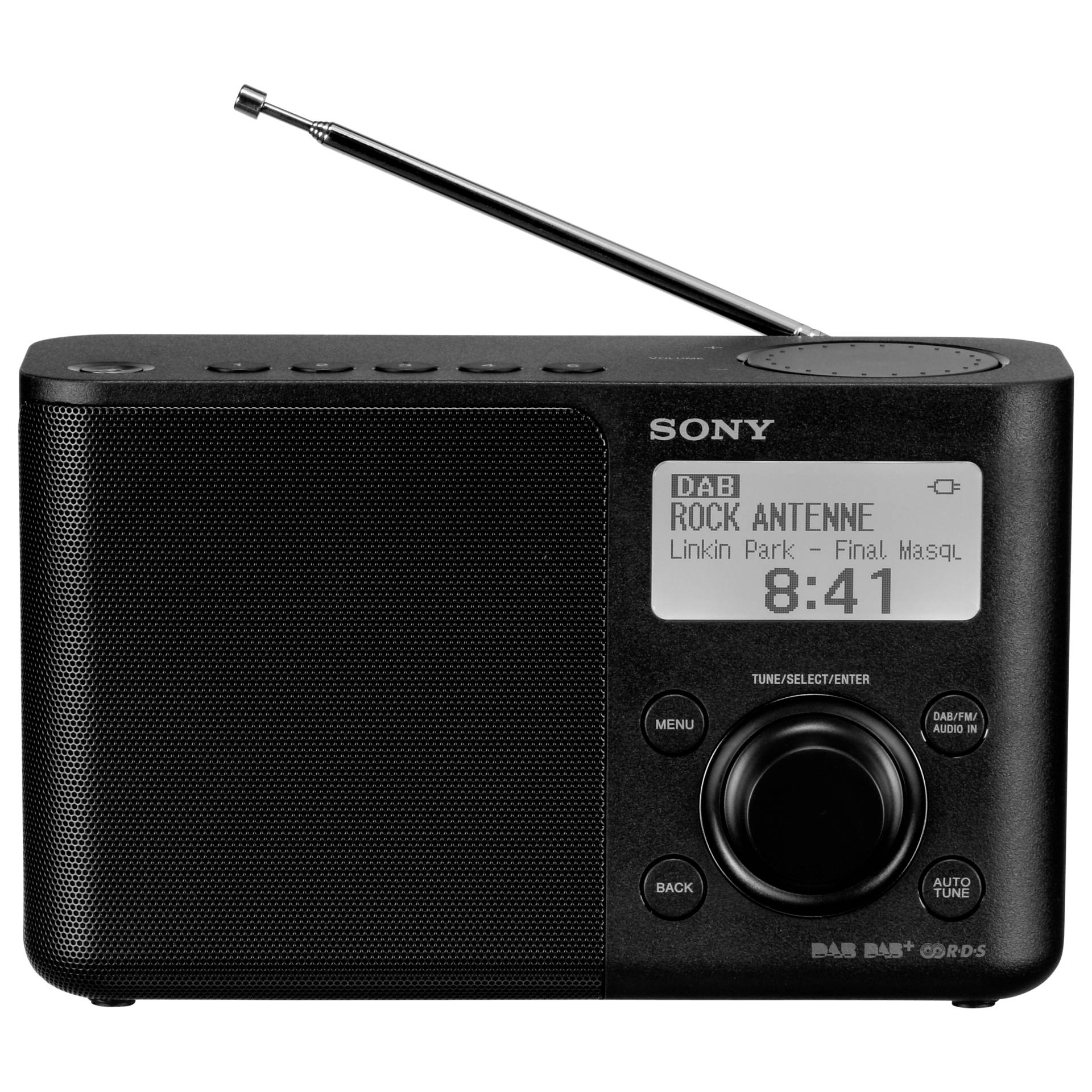 -Schwarz -XDR-S61D Accessories Sony -Tragbares DAB-Radio -Sony