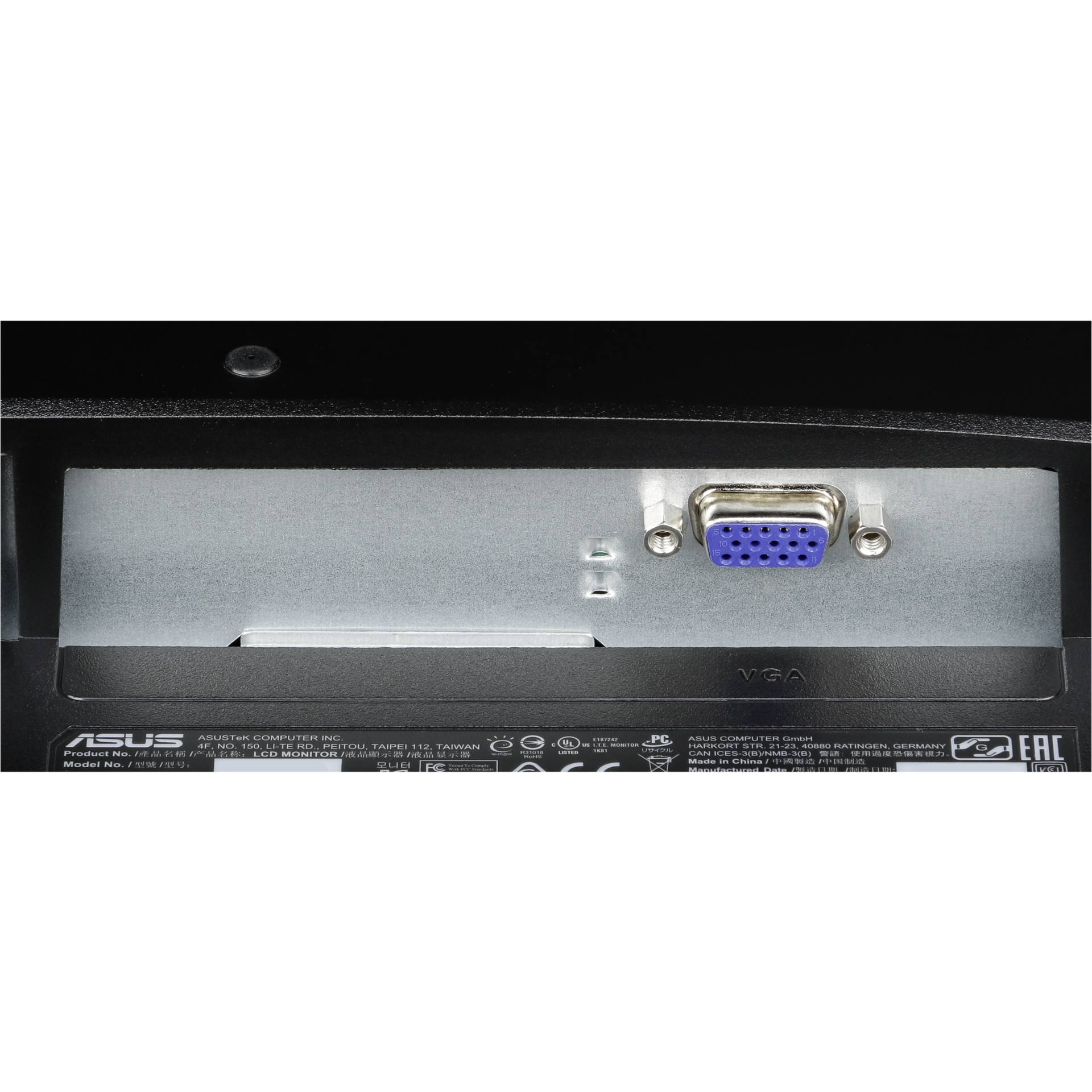 Asus -ASUS VP228DE -LED-Monitor -54.6 cm (21.5) -1920 x 1080 Full HD  (1080p) -TN -200 cd / m² -1000:1 -5 ms -VGA -Schwarz -Asus  Hardware/Electronic Grooves.land/Playthek