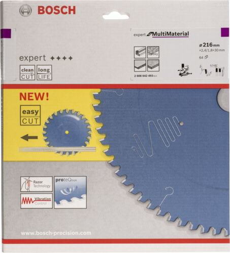 Kreissägeblatt Material Bosch for -216mm Hardware/Electronic Expert Multi -Bosch