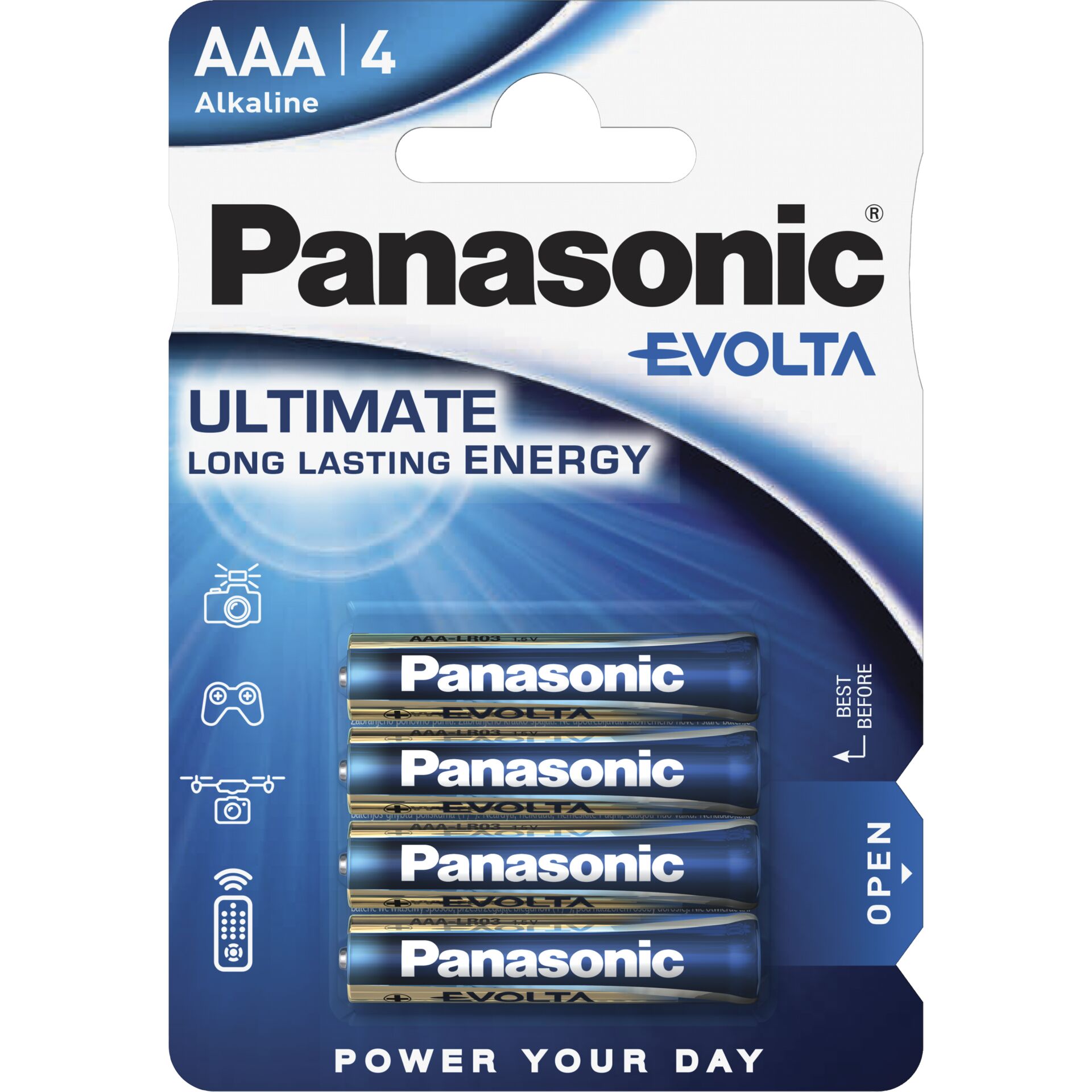 Battery Panasonic Evolta AAA-LR03 1,5V Alkaline 1pc