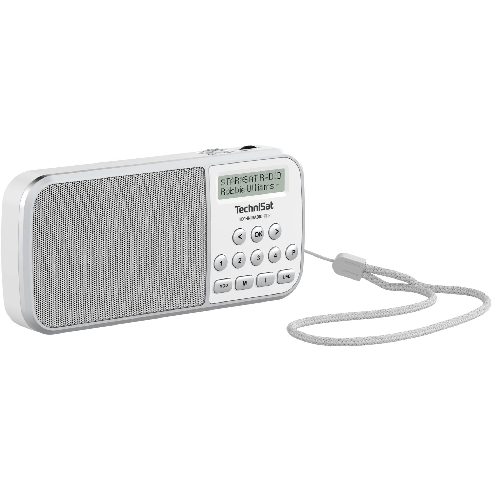 Technisat -TechniSat TECHNIRADIO RDR DAB+ Radio, USB, portable, weiß - Technisat Hardware/Electronic