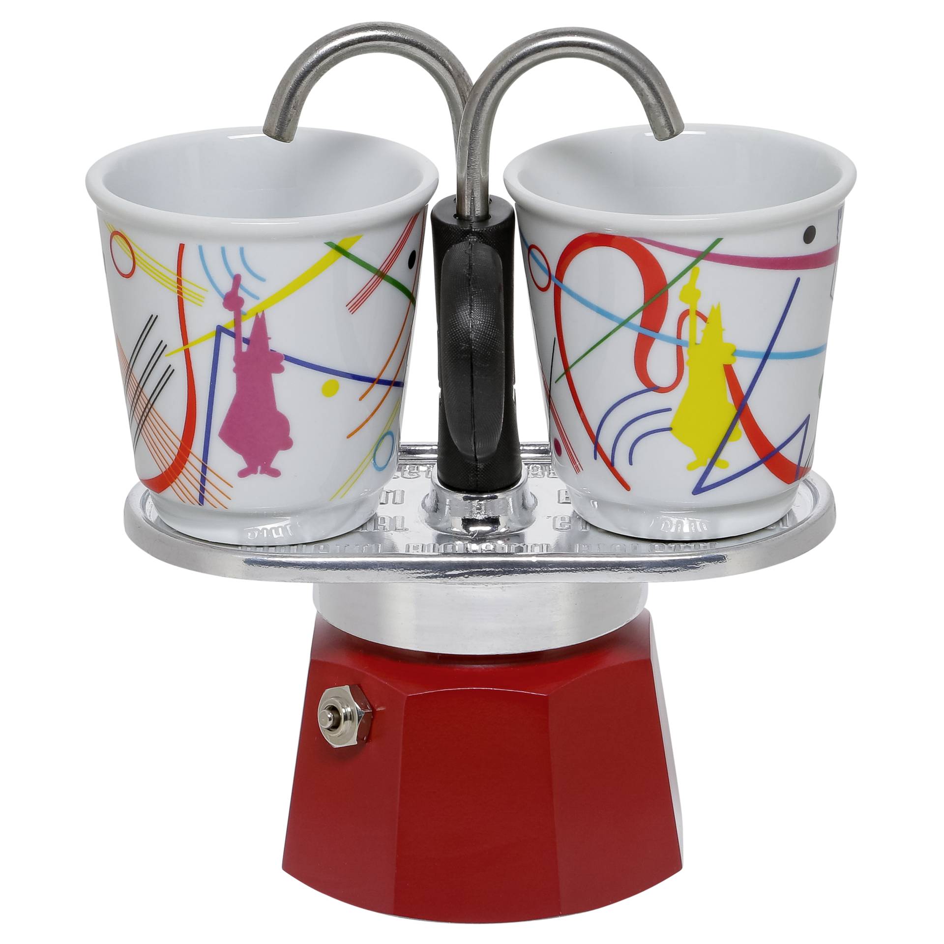 Bialetti Kandinsky Express Mini Coffee Maker Set +2 Cups