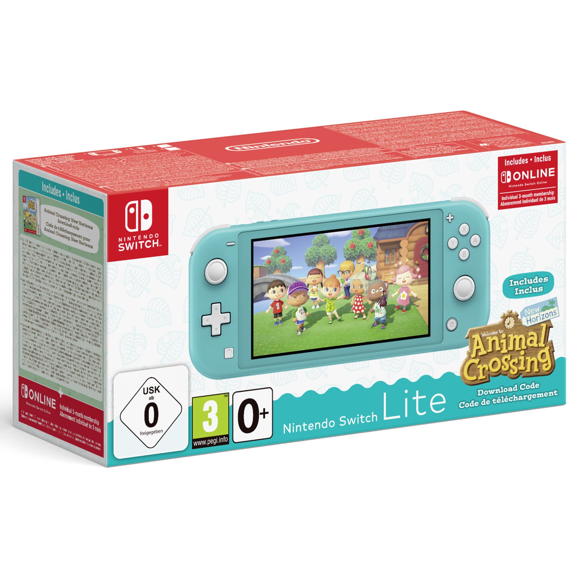 firkant hypotese Melankoli Nintendo -Switch Lite Türkis inkl. Animal Crossing -Nintendo Toys/Spielzeug  Grooves.land/Playthek