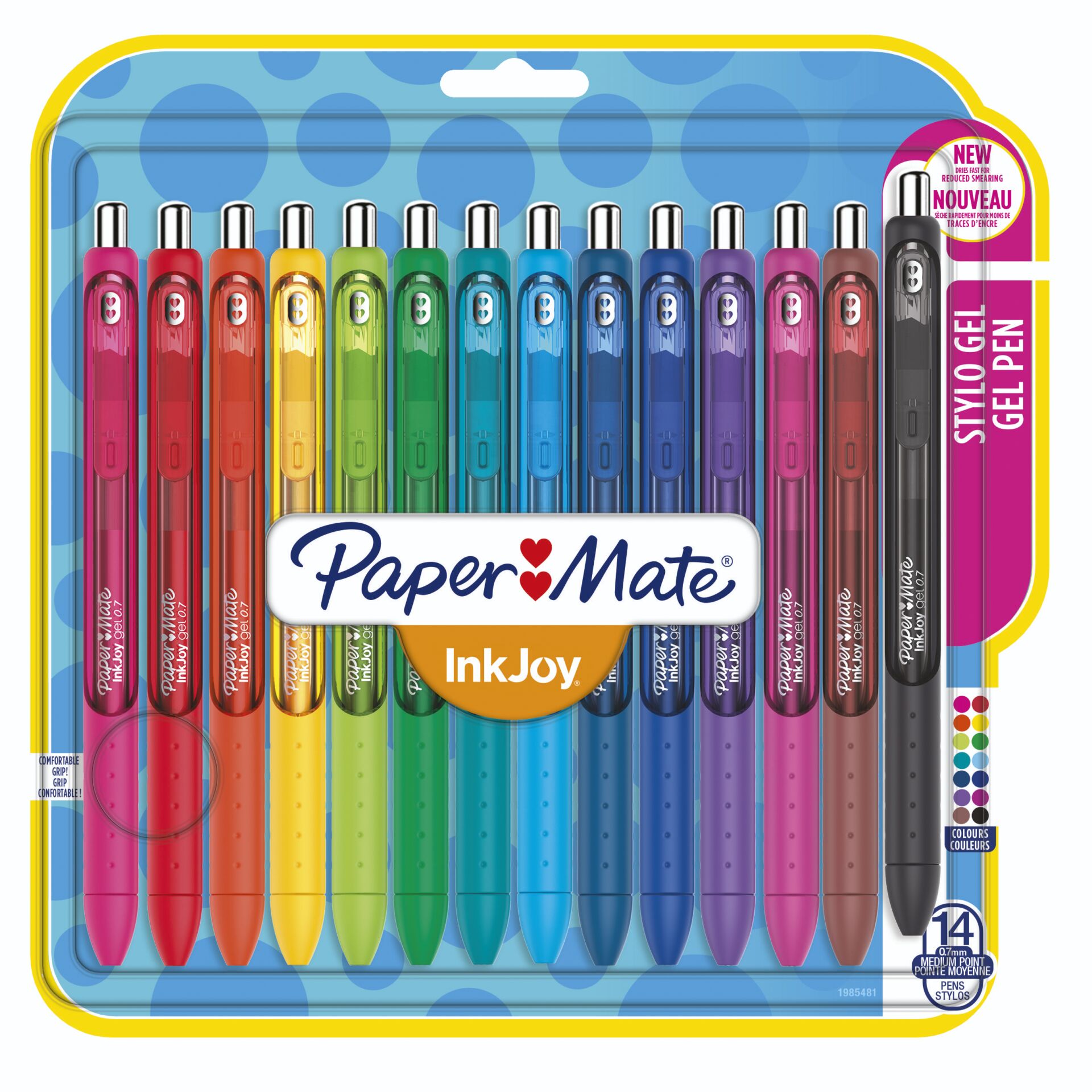 Papermate InkJoy RT, Retractable, Gel Pens (Assorted Colours)