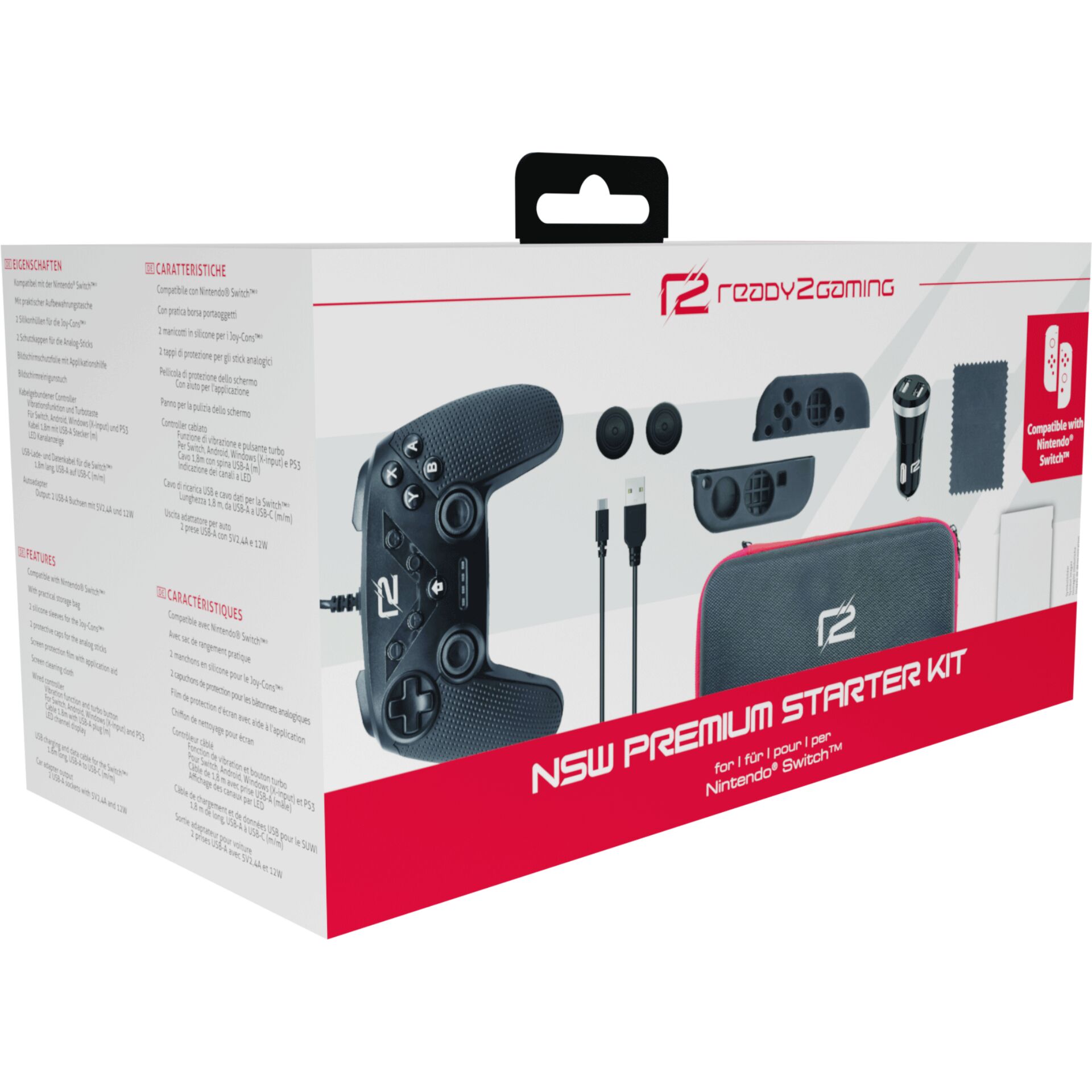 Ready2gaming -Nintendo Switch Premium Starter Kit (R2GNSWKITP) -Ready2gaming  Toys/Spielzeug