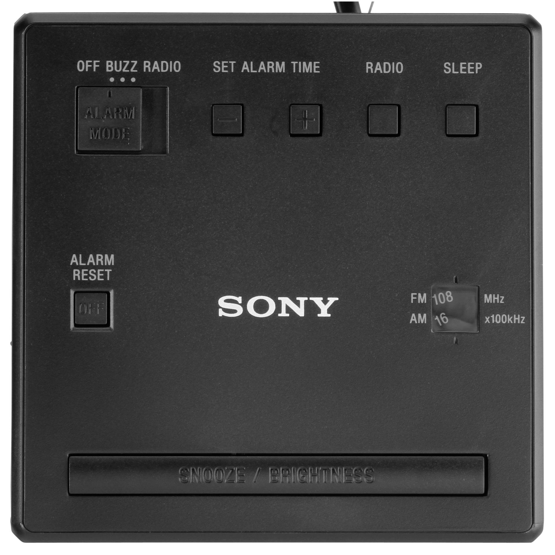 Sony -schwarz Sony ICF-C1B Uhrenradio -Sony Accessories