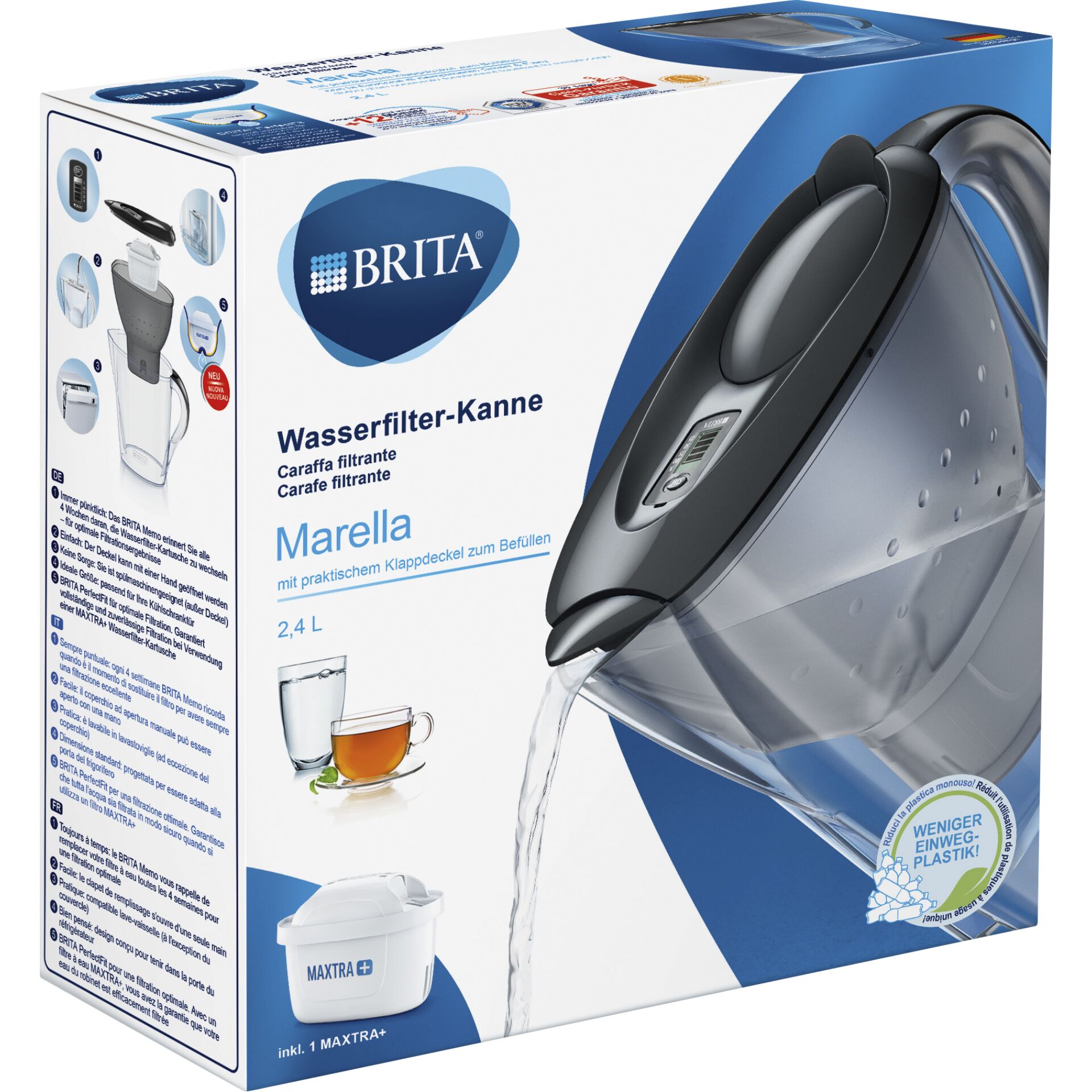 Kit caraffa e filtro BRITA Marella White