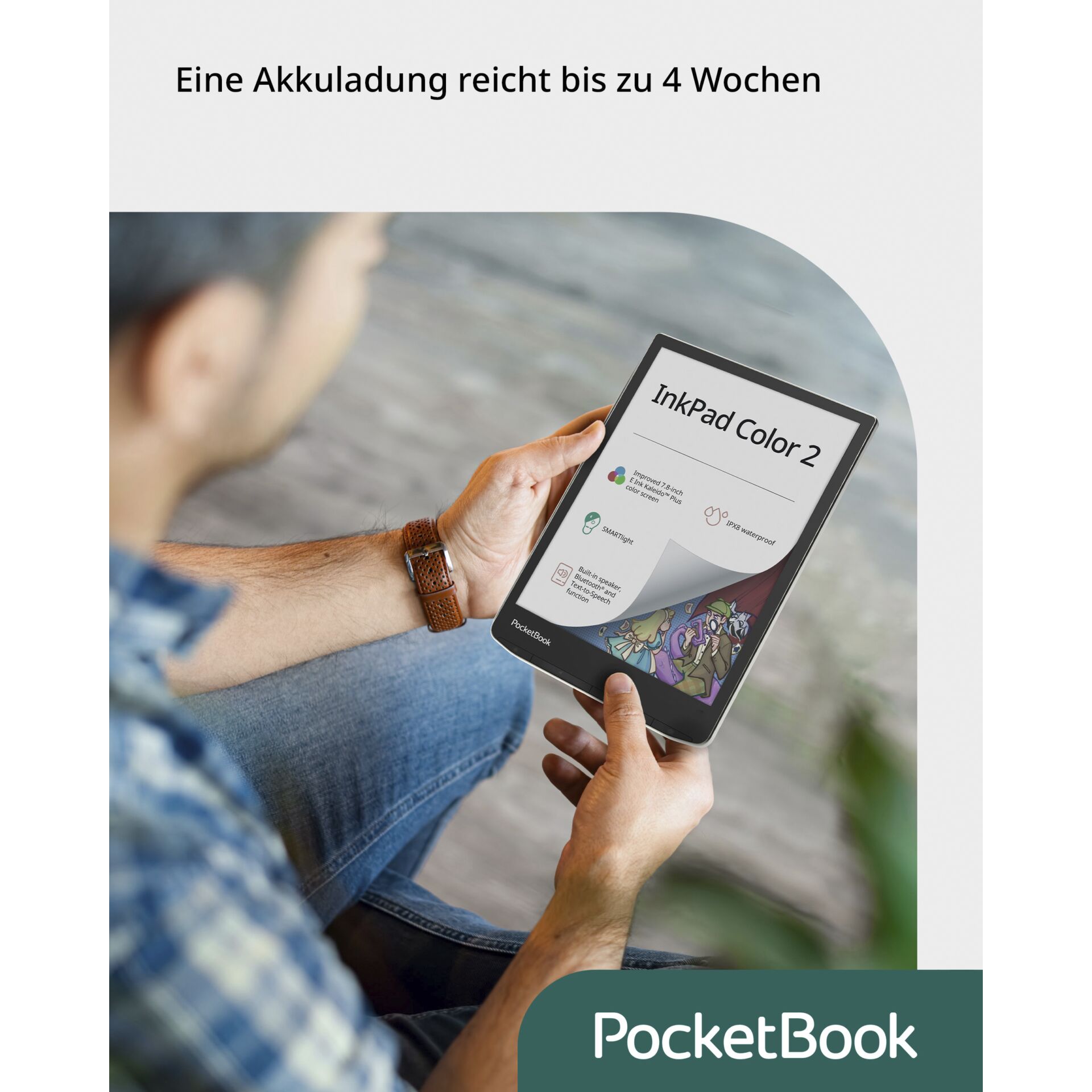Ebook Pocketbook inkpad 2 color 7.8 16GB moon silver