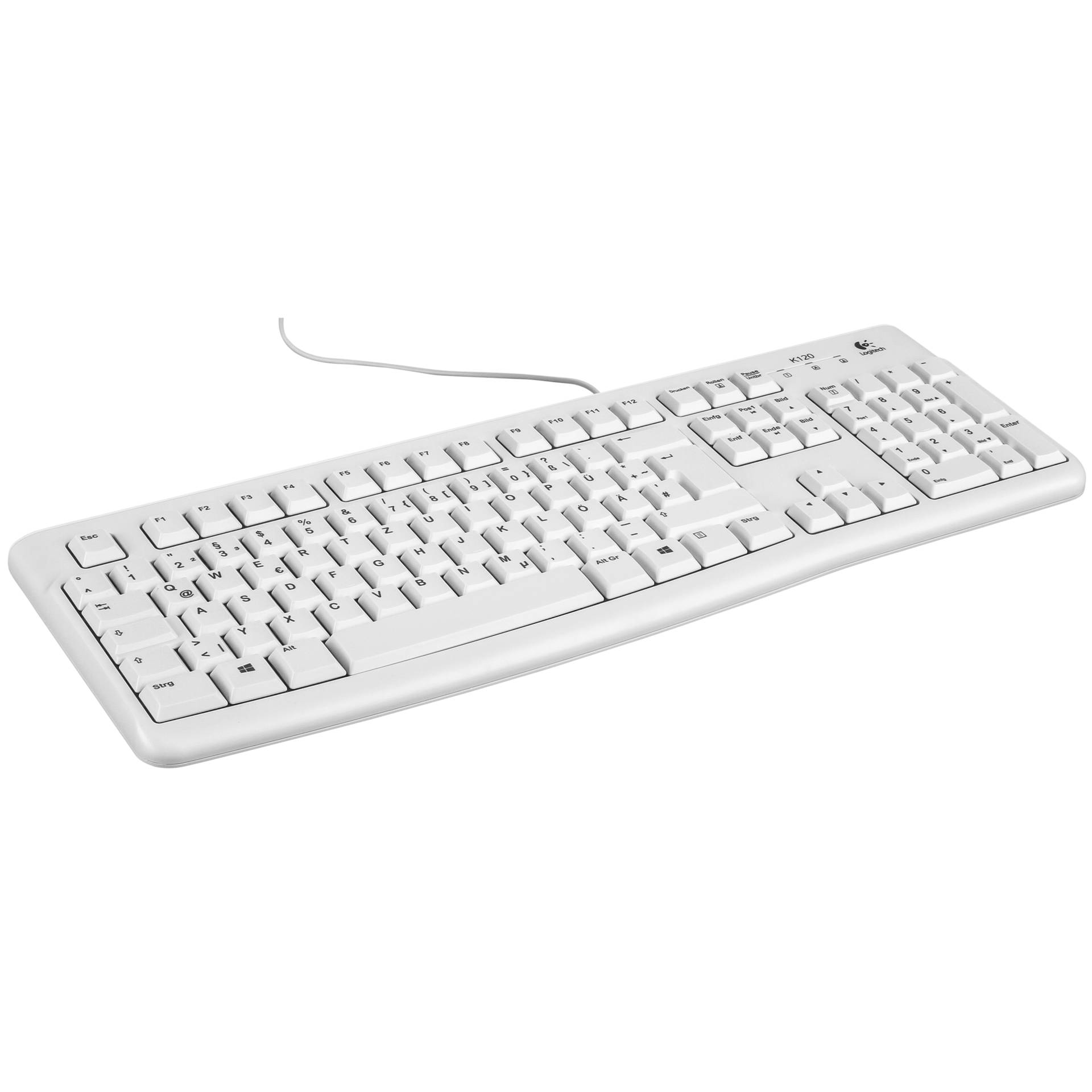 Logitech -K120 for -Deutsch -Tastatur -weiß Business -Logitech Hardware/Electronic