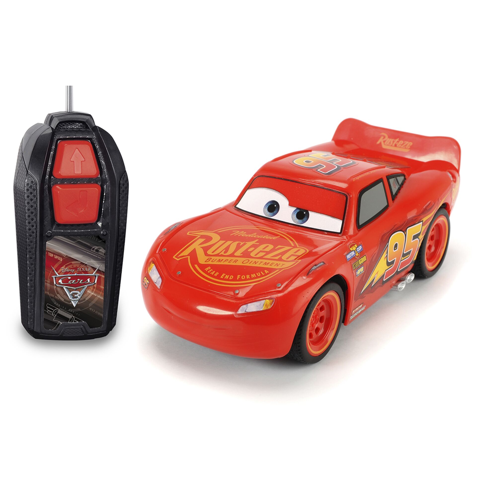 Voiture Disney Cars radiocommandée Flash Mcqueen Carbon 1/16