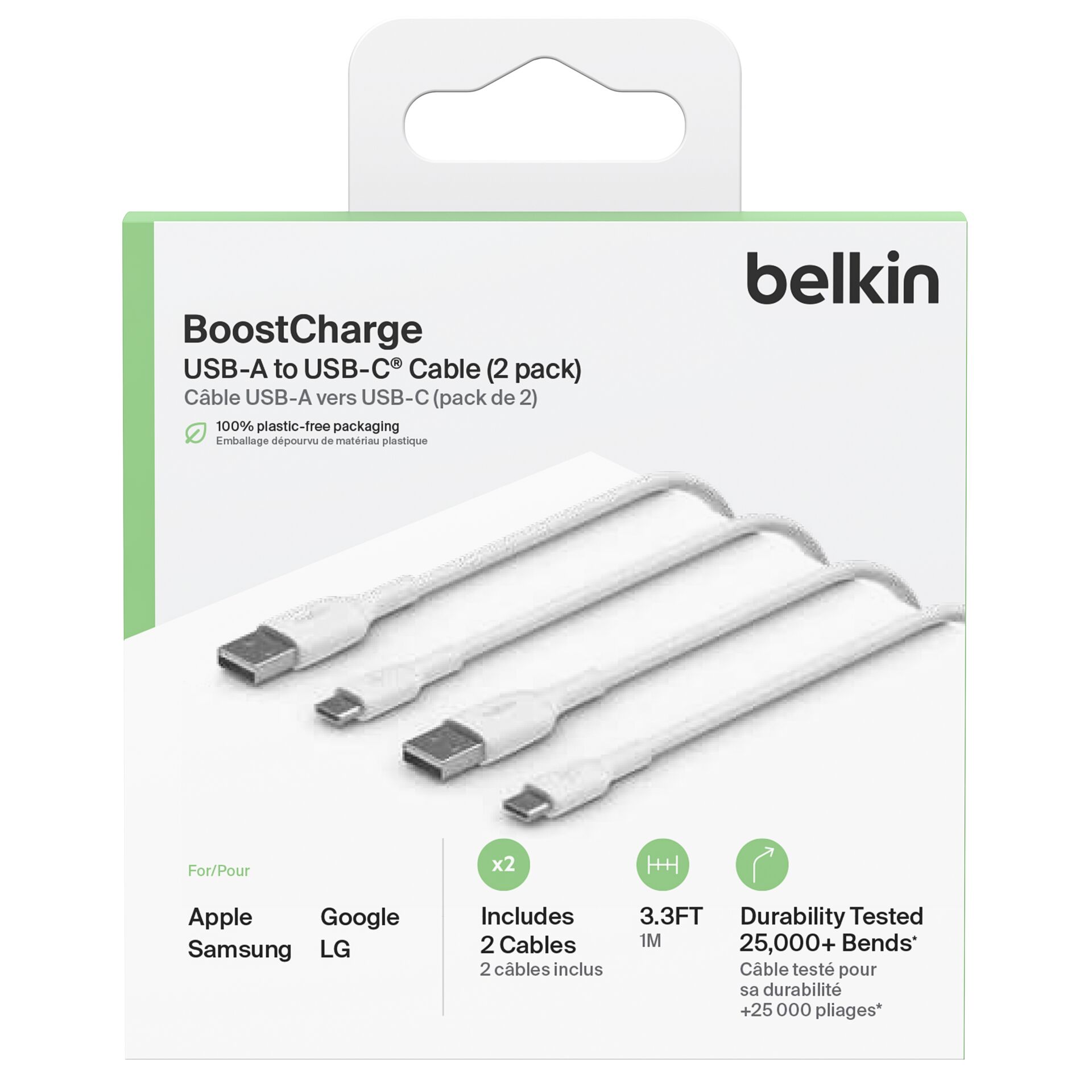 Câble BOOST↑Charge Pro Flex USB-A vers USB-C de Belkin (1 m