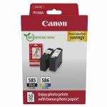 Canon - Canon PG-585/CL-586 PVP ink cartridge 2 pc(s) Original Black, Cyan, Magenta, Yellow