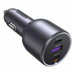 Ugreen - 130W 3-Port Fast Car Char gray