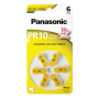 Panasonic - Panasonic PR 10 Zinc Air 6 pcs. Hearing Aid Cells