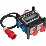 Brennenstuhl - Brennenstuhl 1153690400 base mltiple 2 m 5 salidas AC Exterior Negro, Azul, Rojo