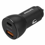 Philips - Car Charger 36W with 1 USB-A + USB C