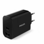 Philips - High Power Dual Charger 30W 1 USB-A + USB C