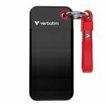 Verbatim - Verbatim Pocket SSD 1 TB USB Tipo C 3.2 Gen 2 (3.1 Gen 2) Negro, Rojo