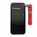 Verbatim - Verbatim Pocket SSD USB 3.2 Gen 2 2TB Black/Red