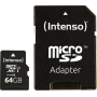 Intenso - microSDXC Card 64GB C10 UHS-I Premium mit Adapter