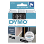 Dymo - D1 Schriftband 12 mm x 7 m wei auf schwarz 45021