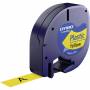 Dymo - LetraTAG - Plastikband - Gelb - Rolle (1,2 cm x 4 m) 1 Rolle(n) - fr LetraTag LT-100H, LT-100T, QX50, XR (S0721670)