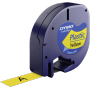 Dymo - LetraTAG - Plastikband - Gelb - Rolle (1,2 cm x 4 m) 1 Rolle(n) - fr LetraTag LT-100H, LT-100T, QX50, XR (S0721670)