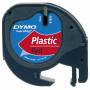 Dymo - DYMO LetraTag-塑料胶带-红色-卷装（1、2 cm x 4 m）1 卷-适用于 LetraTag LT-100H、LT-100T、QX50、XR