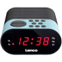 Lenco - Lenco CR-07 Reloj Negro, Azul radio