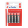  "Pile Alcaline-1x4 Verbatim Alkaline Battery Mignon AA LR6-Verbatim-Accessories"