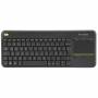 Logitech - K400 Plus wireless Touch black QWERTZ DE [DE-Version, German Keyboard]