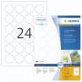 Herma - Herma Removable Round Labels 40 100 Sheet DIN A4 2400 pcs. 4476