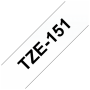  "Broth. P-Brother labelling tape TZE-151 black on transparent    24 mm-Brother-Hardware/Electronic"