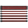 Thermaltake - Thermaltake Mod Black Red Sleeved Cable Combo Pack 300mm